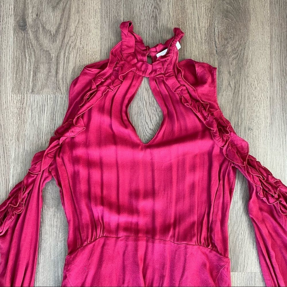 IRO- Raspberry Mini Dress Size 38 (M/6) - Picture 4 of 12